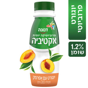שטראוס משקה יוגורט עם אפרסק אקטיביה 1.2%
