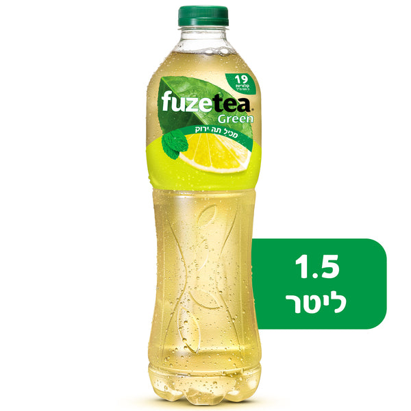 פיוז טי גרין תה קר בטעם לימון נענע 1.5 ליטר