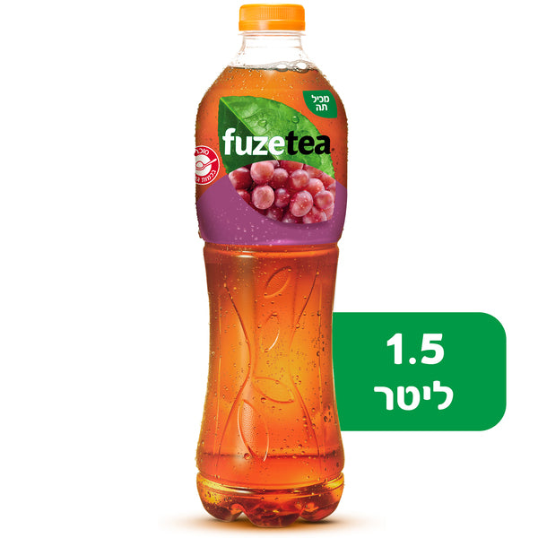פיוז טי תה קר בטעם ענבים 1.5 ליטר