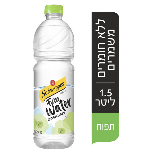 שוופס מים בטעמים תפוח 1.5 ל'