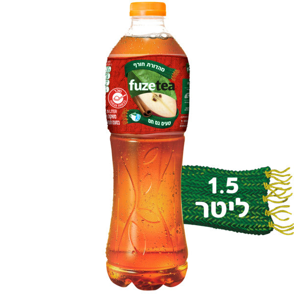 פיוז טי תה קר בטעם תפוח קינמון 1.5 ליטר