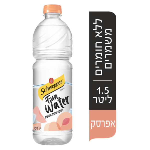 שוופס מים בטעמים אפרסק 1.5 ל'