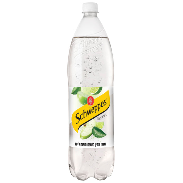 שוופס מוגז עדין תפוח ליים 1.5 ל'