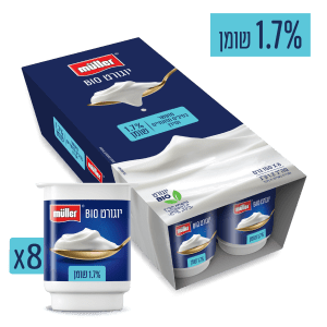 מולר מארז שמינייה מולר יוגורט ביו 1.7% שומן