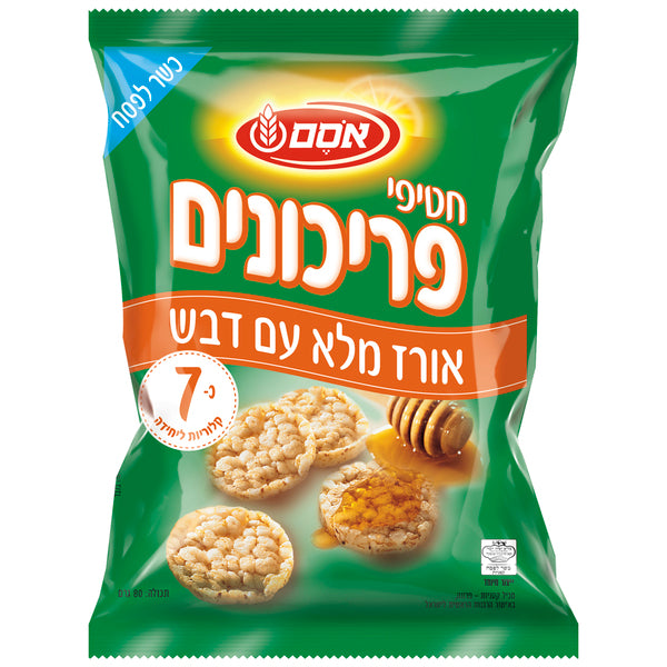 אסם חטיפי פריכונים אורז ודבש