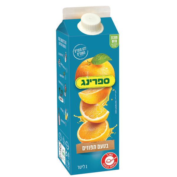 ספרינג תפוזים 1 ל' קרטונית