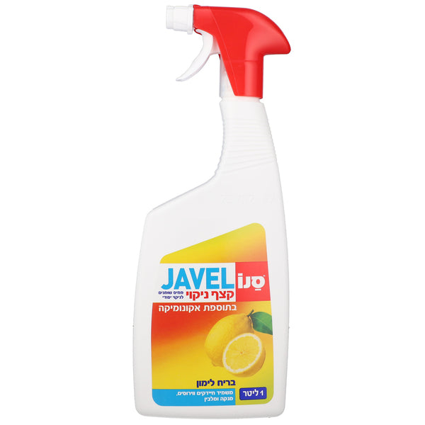 סנו ז'אוול קצף ניקוי ממיס שומנים בתוספת אקונומיקה בריח לימון 1 ליטר