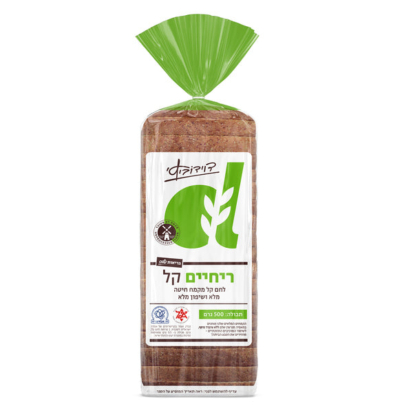 מאפיית דוידוביץ לחם ריחיים קל פרוס