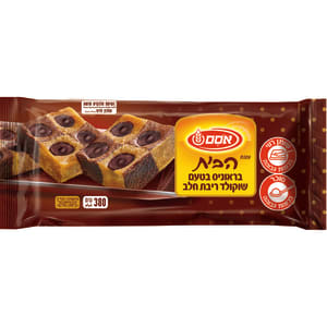 אסם עוגת הבית בראוניס בטעם שוקולד ריבת חלב