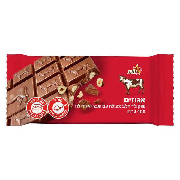 עלית שוקולד חלב שברי אגוזי לוז