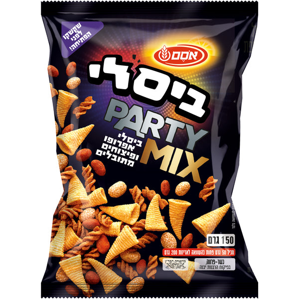 חטיף ביסלי מיקס פארטי אריזה גדולה מכיל ביסלי, אפרופו ופיצוחים