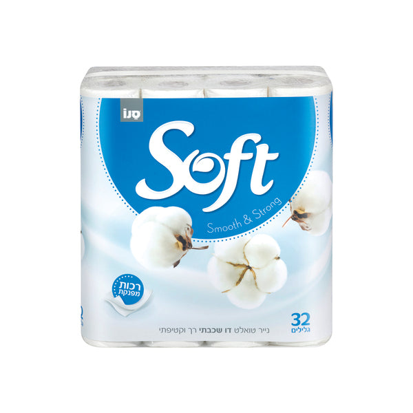 סנו סופט - נייר טואלט דו שכבתי 32 גלילים