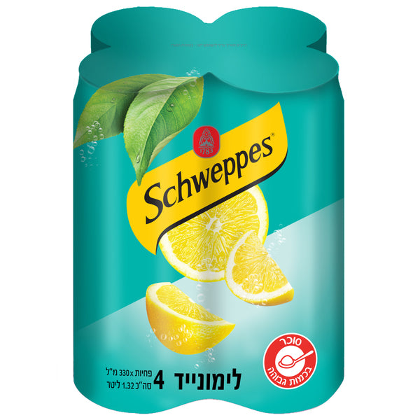 שוופס מוגז פירות לימונייד 330 מל פחית (4)