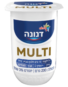 דנונה יוגורט מולטי 3% שומן