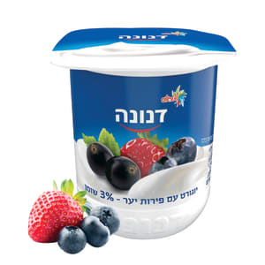 שטראוס יוגורט עם פירות יער 3%