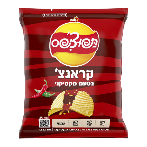 תפוצ'יפס קראנץ' מקסיקני 50 גרם