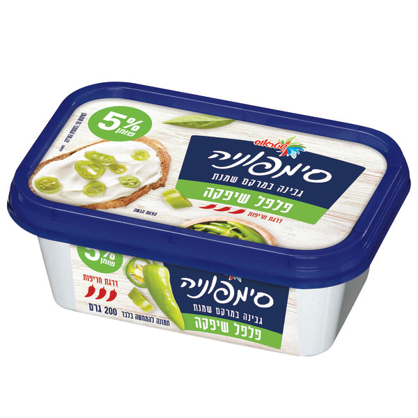 שטראוס סימפוניה גבינה במרקם שמנת פלפל שיפקה חריף 5%