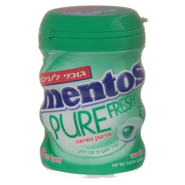 מסטיק מנטוס ללא סוכר בטעם מנטה עדינה