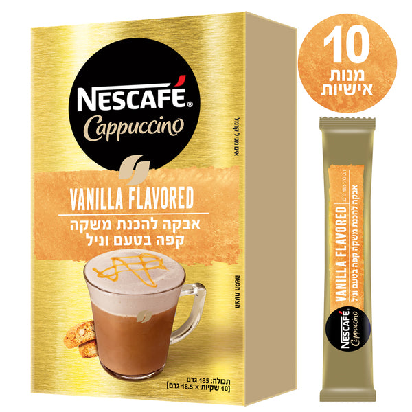 נסקפה קפוצ'ינו וניל 6 10*18.5גרם