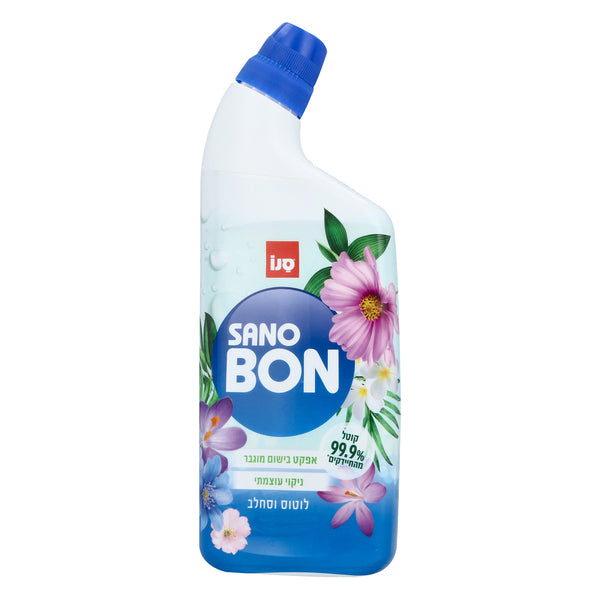 סנו סנובון ג'ל לניקוי אסלות עם אפקט בישום מוגבר לוטוס וסחלב