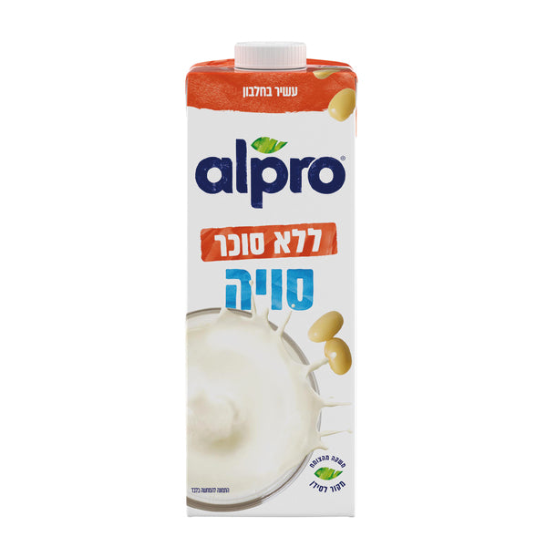 אלפרו משקה סויה ללא סוכר