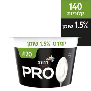 יוגורט PRO שטראוס פרו 1.5% 20 גרם חלבון בגביע