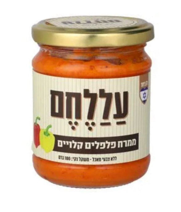 עללחם ממרח פלפלים קלויים