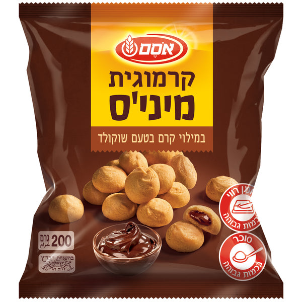 אסם קרמוגית מיני'ס במילוי קרם בטעם שוקולד