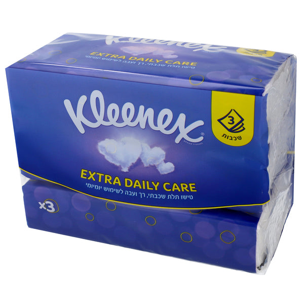 קלינקס טישו תלת שכבתי רך ועבה לשימוש יומיומי