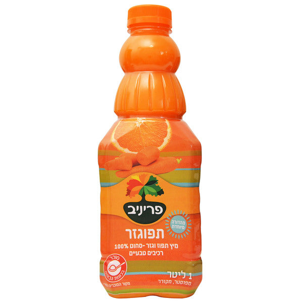 תפוגזר - מיץ תפוז וגזר סחוט 100% רכיבים טבעיים