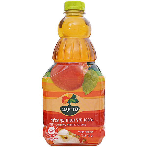 100% מיץ תפוח עץ צלול