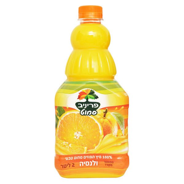 100% מיץ תפוזים סחוט ולנסיה