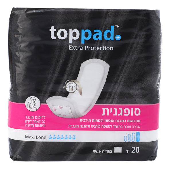טופ פד סופגנית תחבושות מקסי לונג