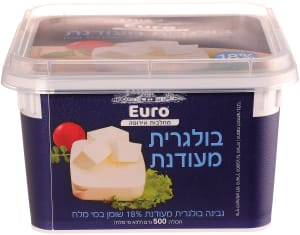 גבינה בולגרית מעודנת במי מלח 18% שומן Euro