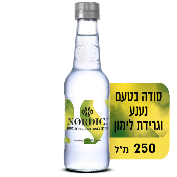 סודה בטעם נענע גרידת לימון 250 מ"ל
