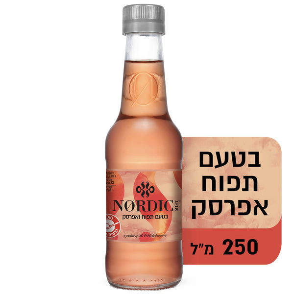 מוגז בטעם תפוח אפרסק 250 מ"ל