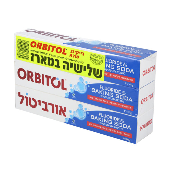 אורביטול משחת שיניים סודה לשתייה 3 יחידות