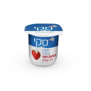 שטראוס מעדן גבינה עם תות 3%
