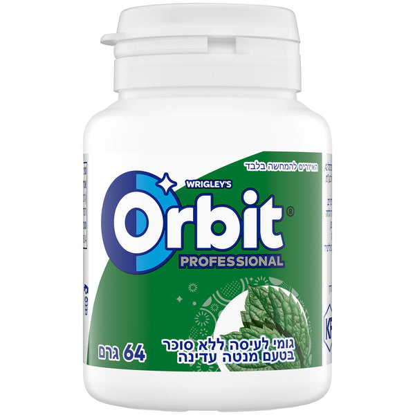 מסטיק אורביט פרופשיונל מנטה עדינה ללא סוכר