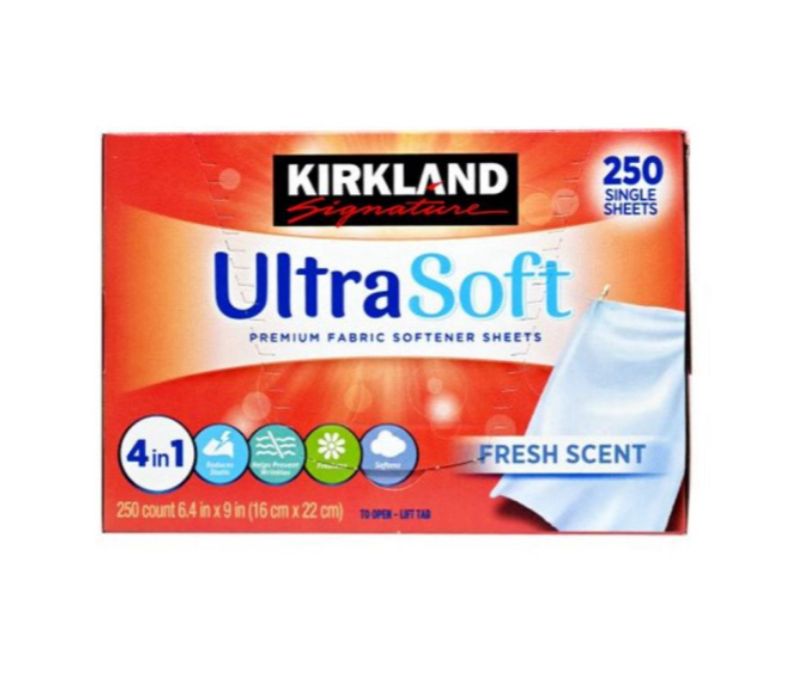 קירקלנד דפי מרכך למייבש