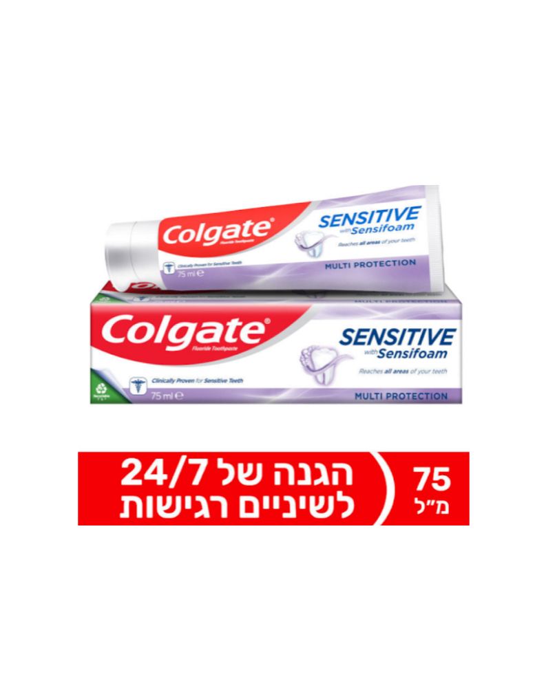 Sensifoam קולגייט משחת שיניים לשיניים רגישות ולהלבנה