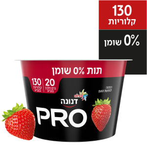 יוגורט PRO בטעם תות 0% 20 גרם חלבון בגביע