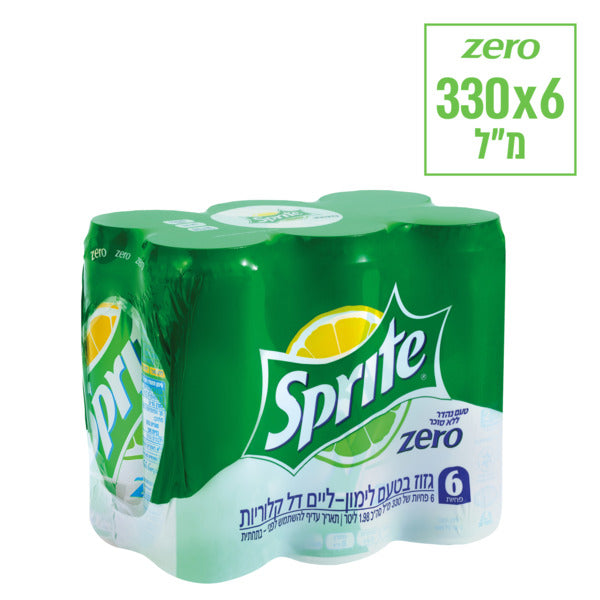 ספרייט ZERO 6 פח FRIDGE-PACK