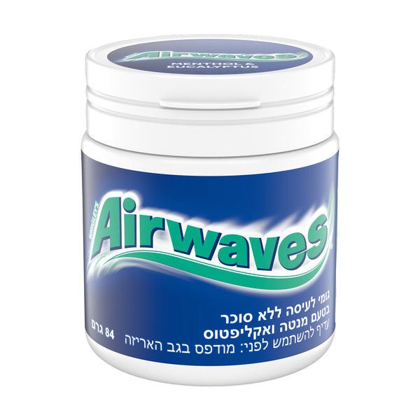 מסטיק אירוויבז אריזה מוגדלת בטעם מנטה אקליפטוס ללא סוכר