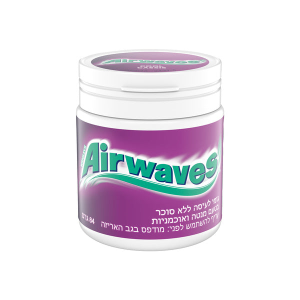 מסטיק אירוויבז אריזה מוגדלת בטעם מנטה אוכמניות ללא סוכר