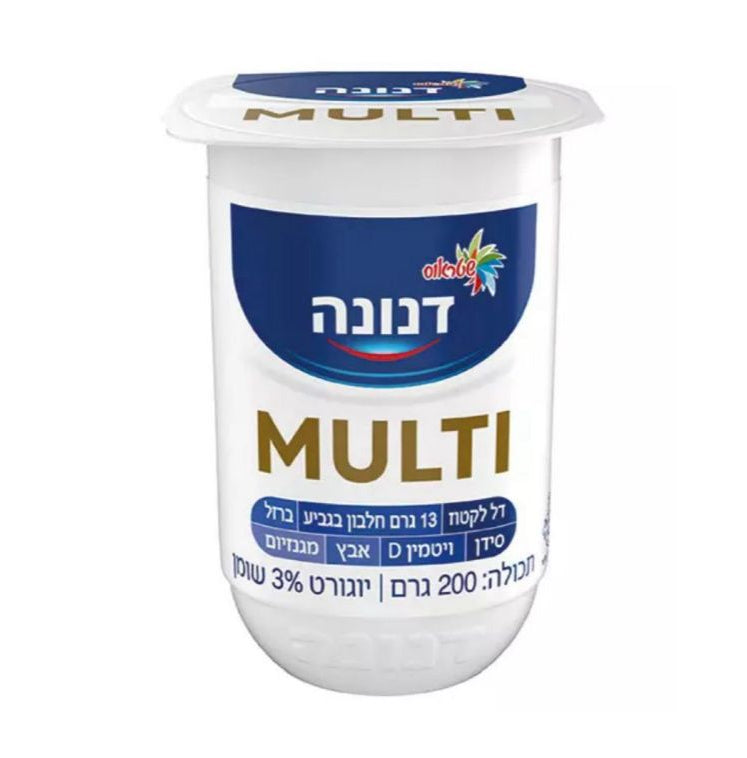 דנונה יוגורט מולטי 3% שומן