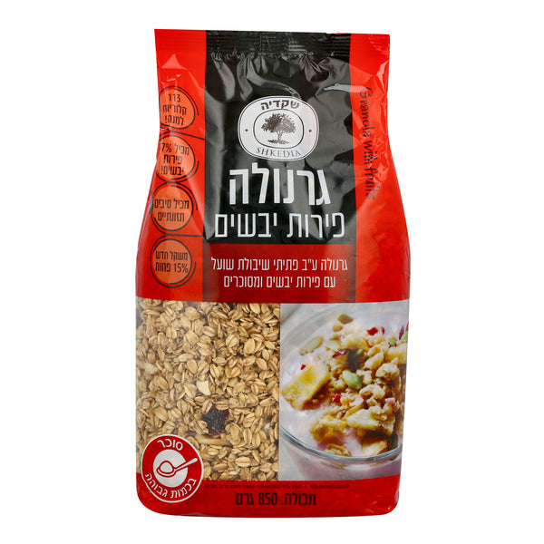 שקדיה גרנולה עם פירות יבשים