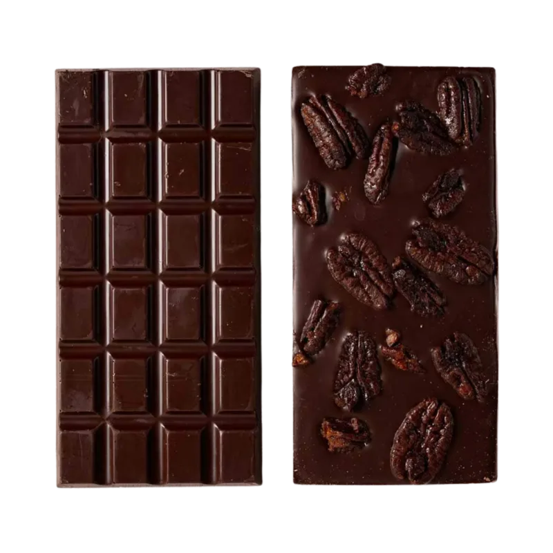 טבלת שוקולד מריר פקאן סיני Mokaya