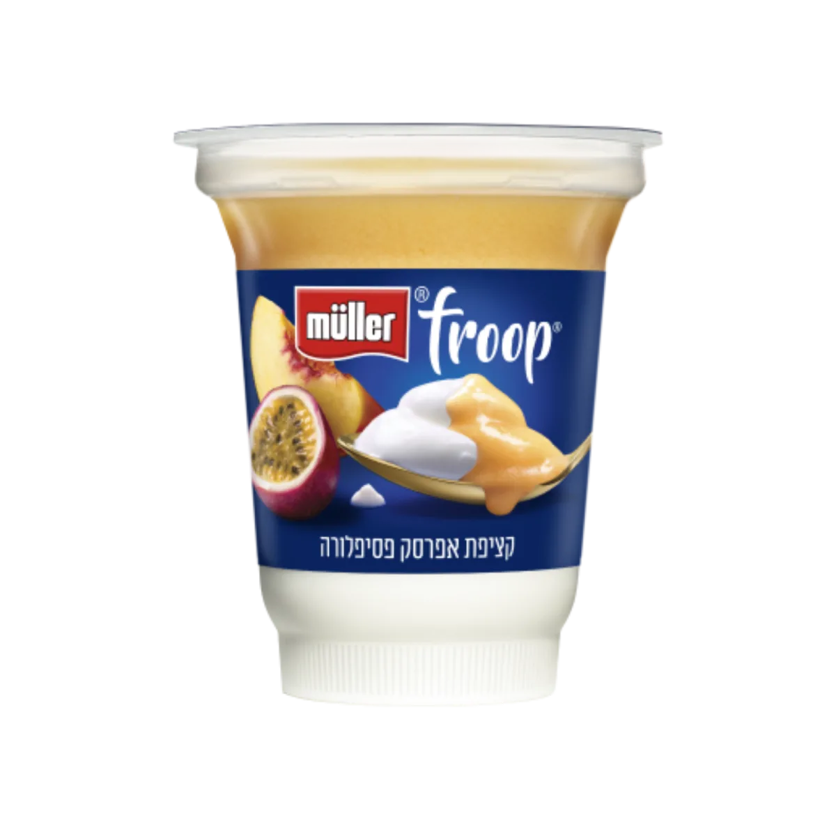 מולר | Froop יוגורט עם קציפת אפרסק פסיפלורה