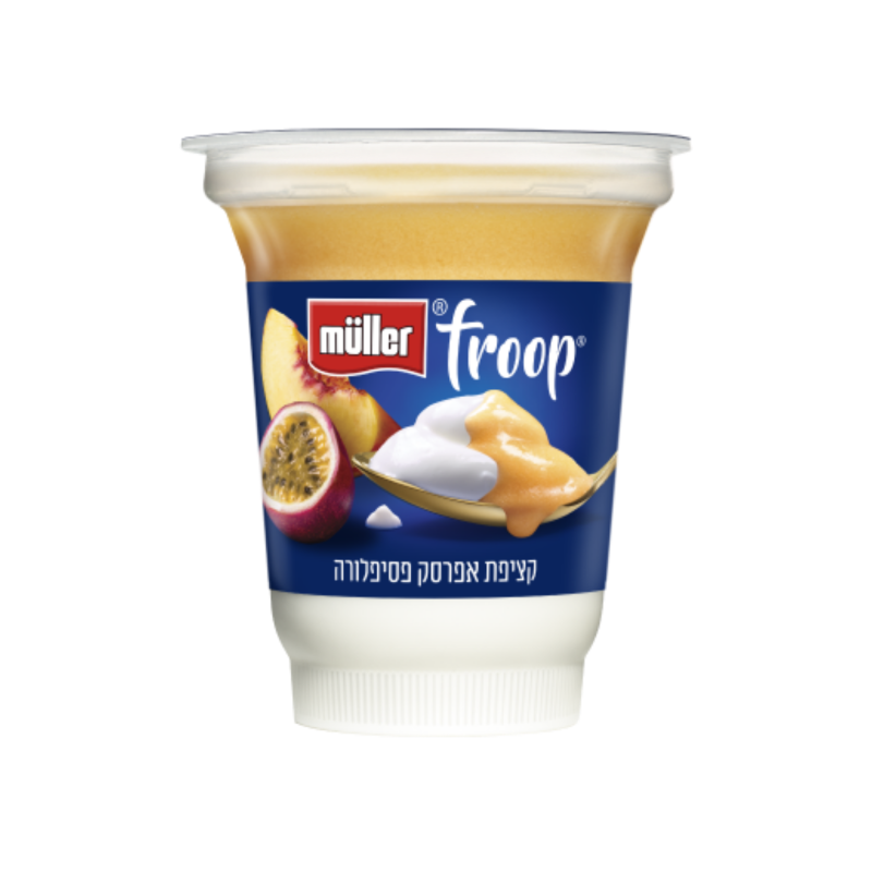 מולר Froop יוגורט עם קציפת אפרסק פסיפלורה